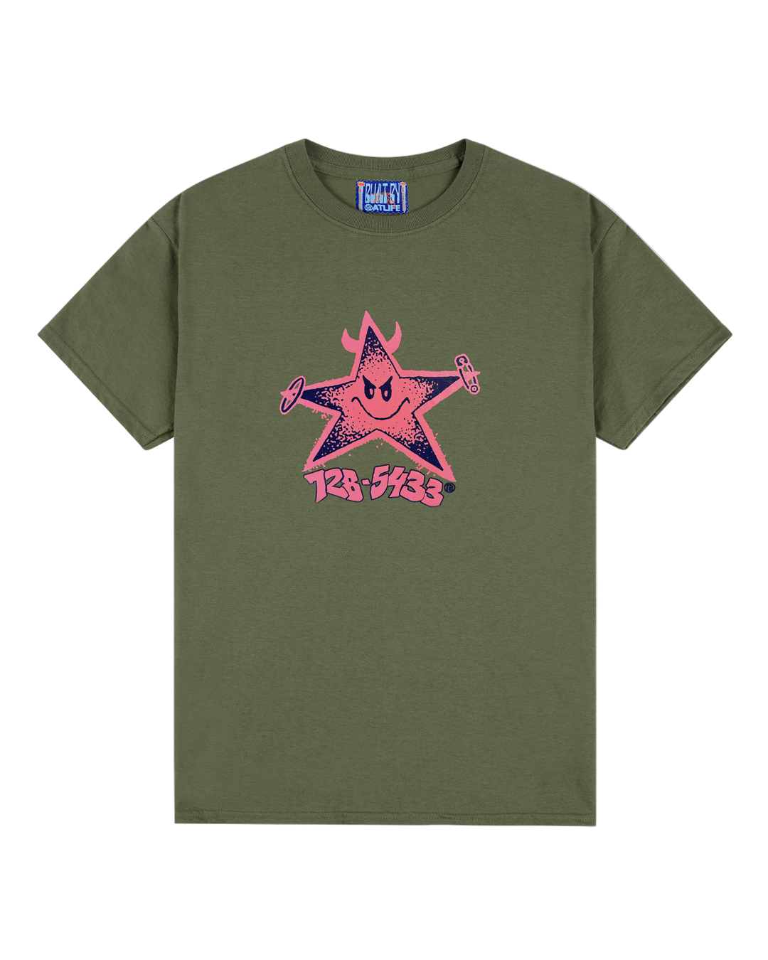 1800-728-5433 Short Sleeve T-shirt, ARMY