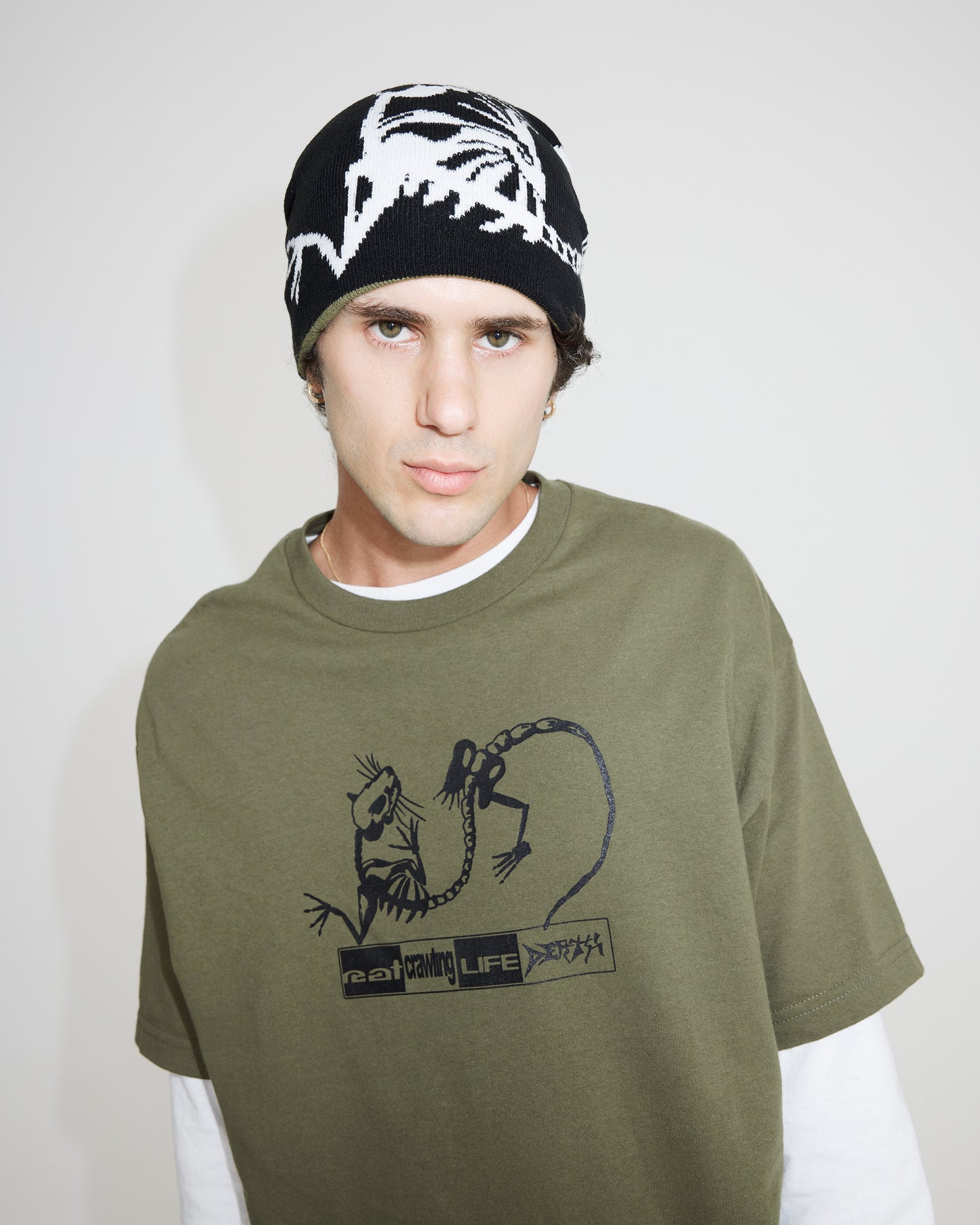 Skeleton T-shirt, GREEN