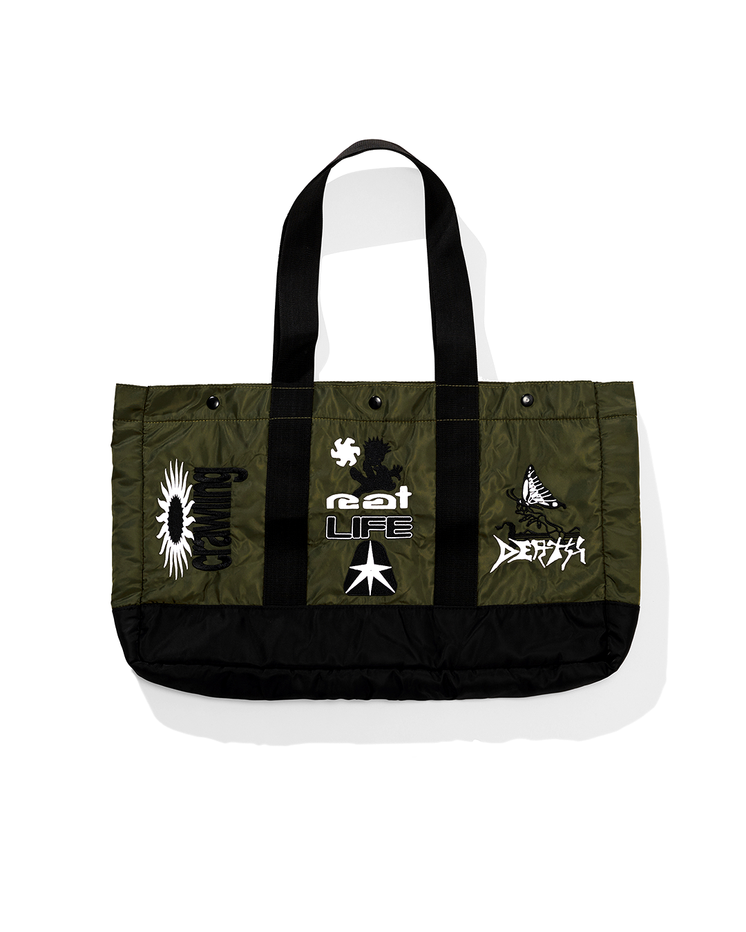 Rat Death Crawling Life Tote, GREEN