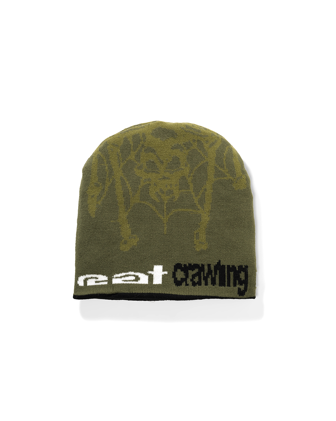 Rat Crawling Life Death Beanie, BLACK