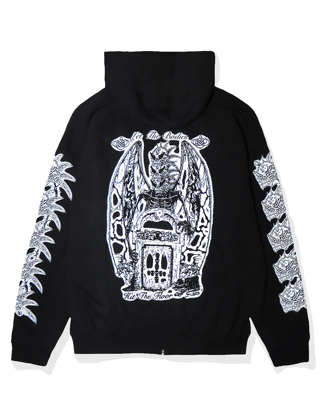 Bodies Zip Hoodie Black by Ratlife streetwear