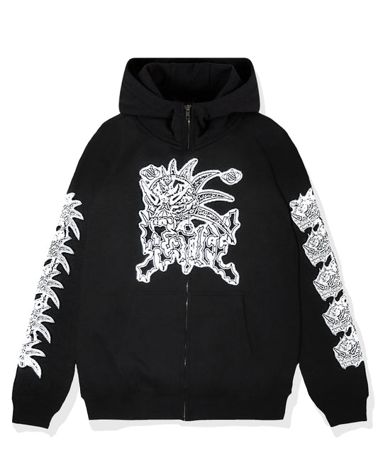 Bodies Zip Hoodie Black by Ratlife streetwear