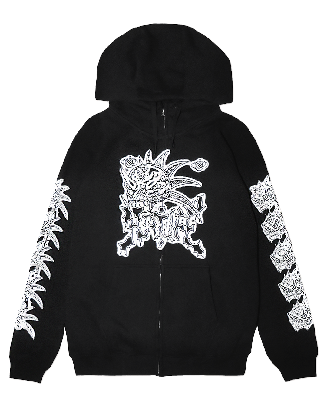 Bodies Zip Up Hood, BLACK