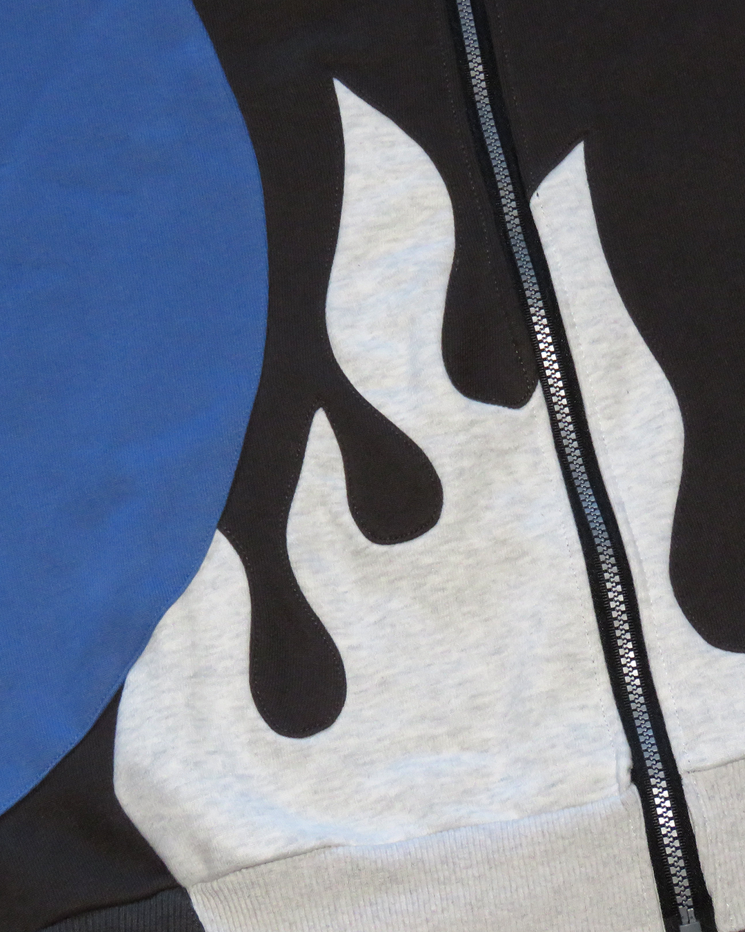 Flame Zip Hoody, CHARCOAL/ BLUE/ GREEN/ ASH