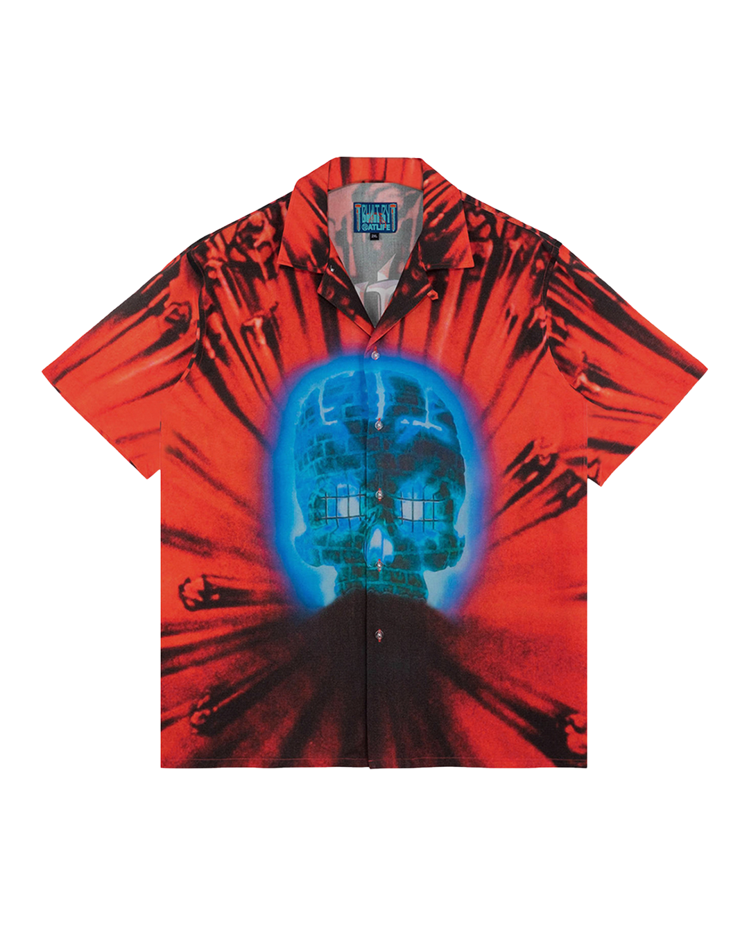 Bright Light S/S Shirt, Red/Blue