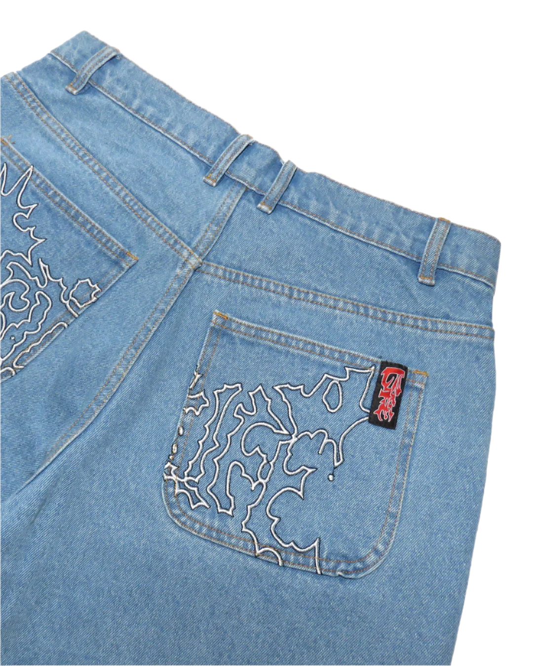 RTLO Denim Shorts, Washed Blue