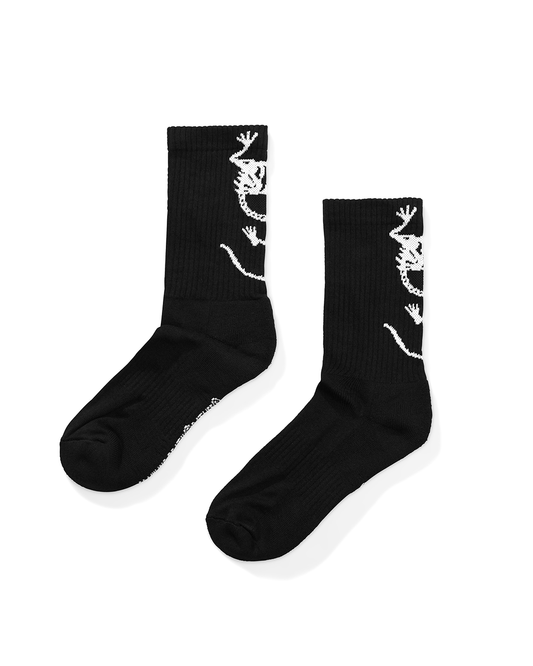 Skeleton Socks, BLACK