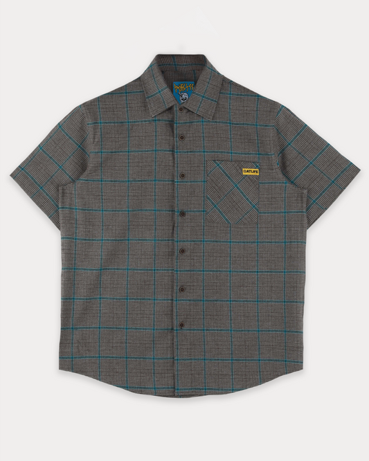 Roland S/S Shirt, BROWN/BLUE