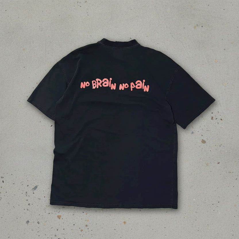 No Brain Tee, Black