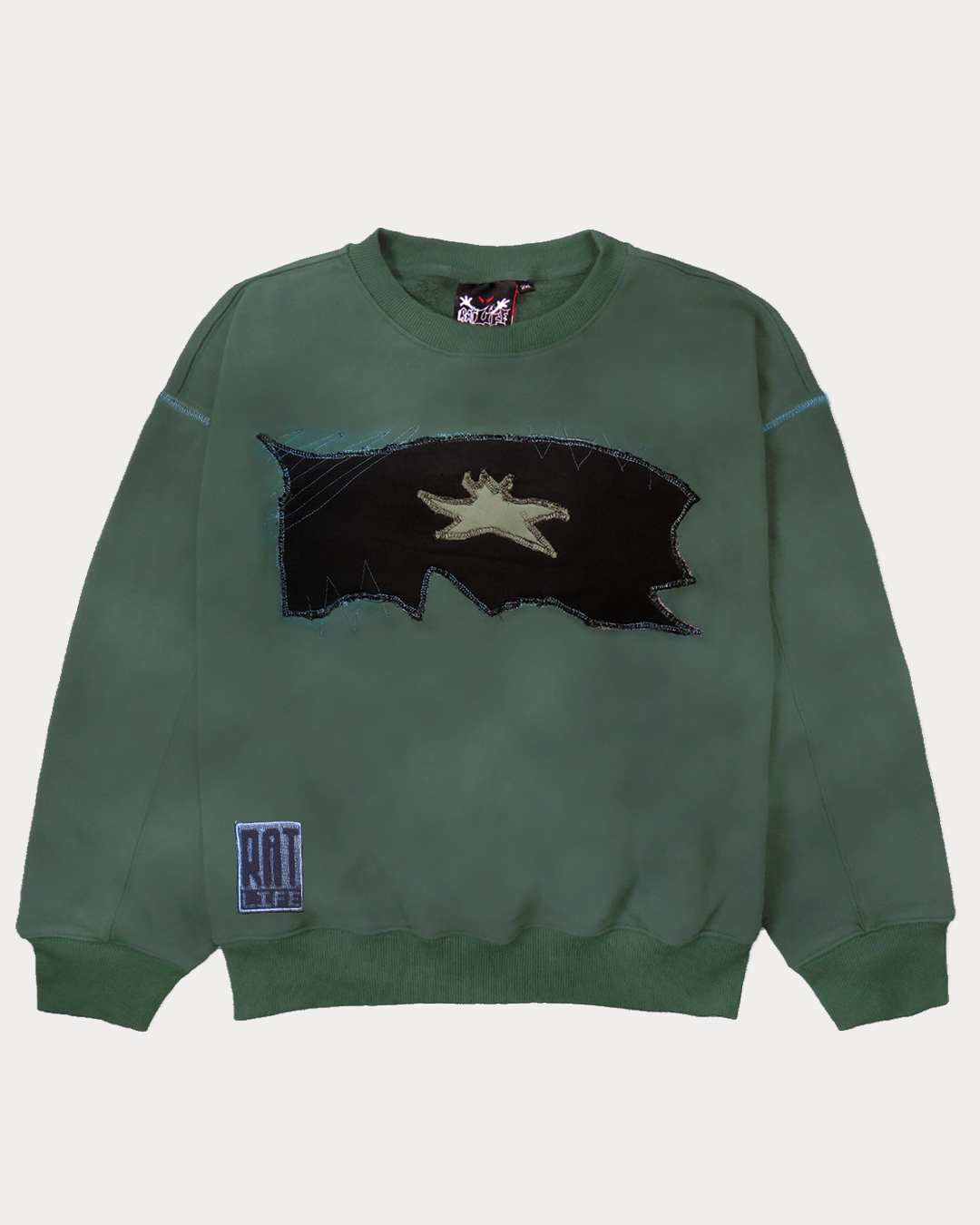 Destruct Crewneck, Washed Forest