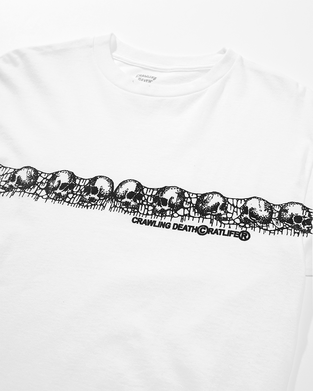 Skull T-shirt, WHITE