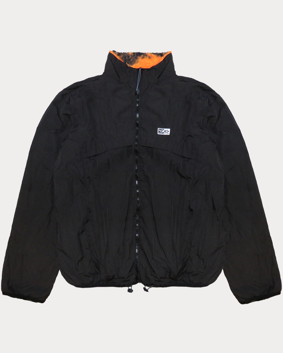 Herre Reversible Sherpa Jacket, FIRE/BLACK