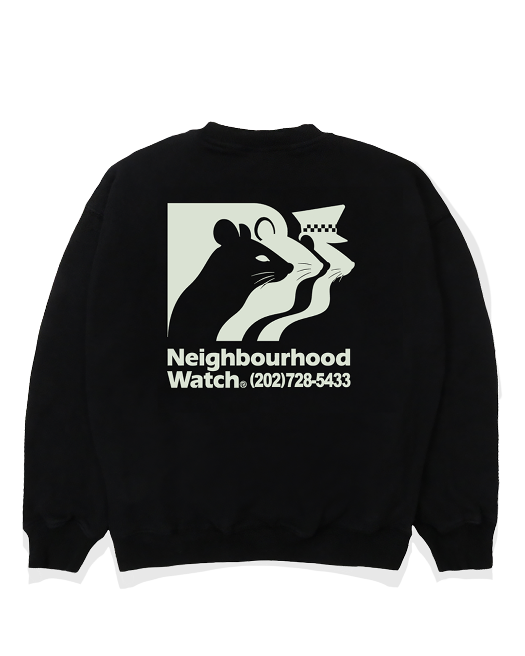 Neighbourhood Crewneck, BLACK