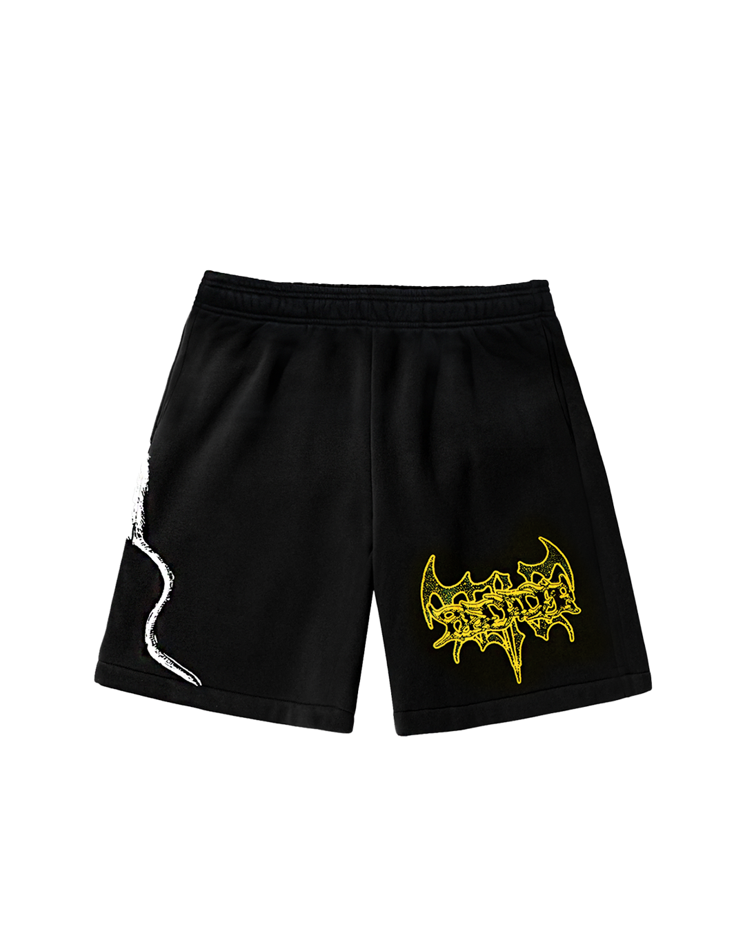 Rats Tail Mosh Shorts, BLACK