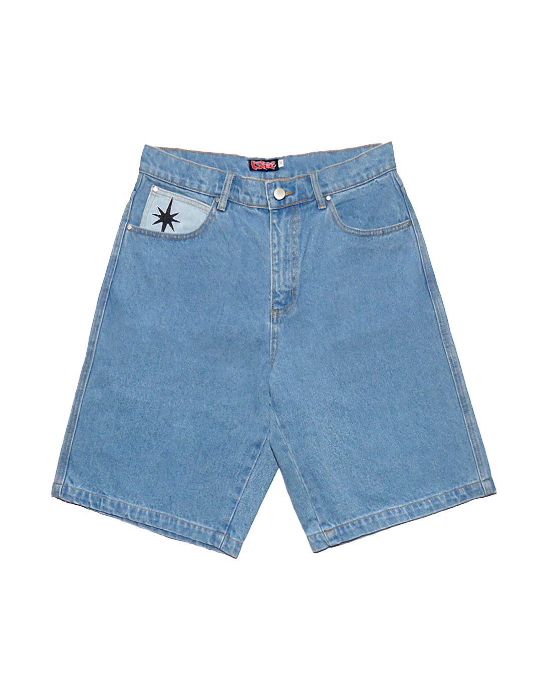 RTLO Denim Shorts, Washed Blue