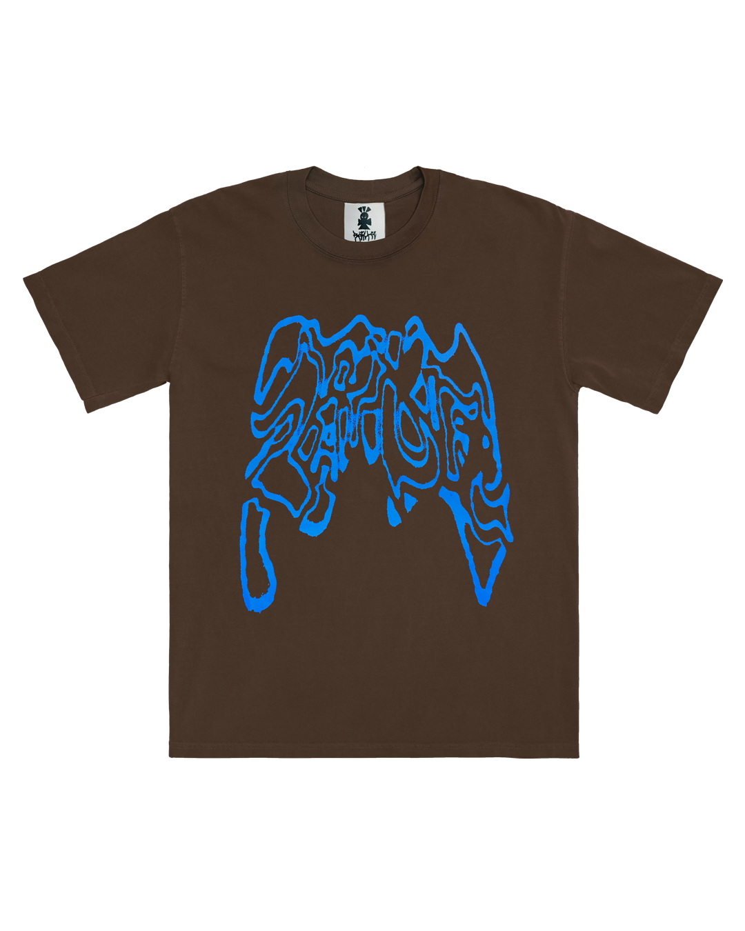 Warped T-shirt, BROWN