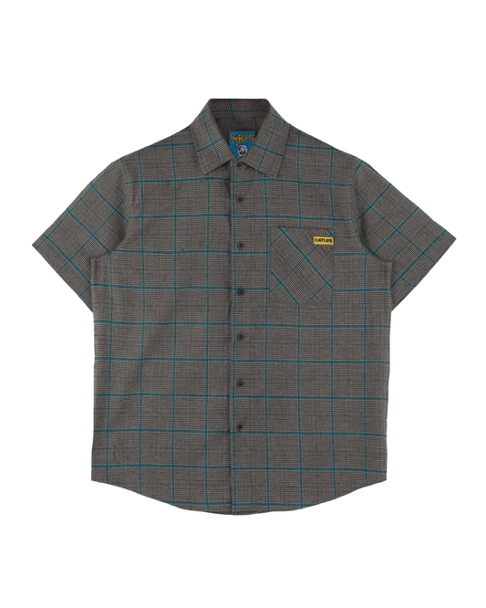 Roland S/S Shirt, BROWN/BLUE