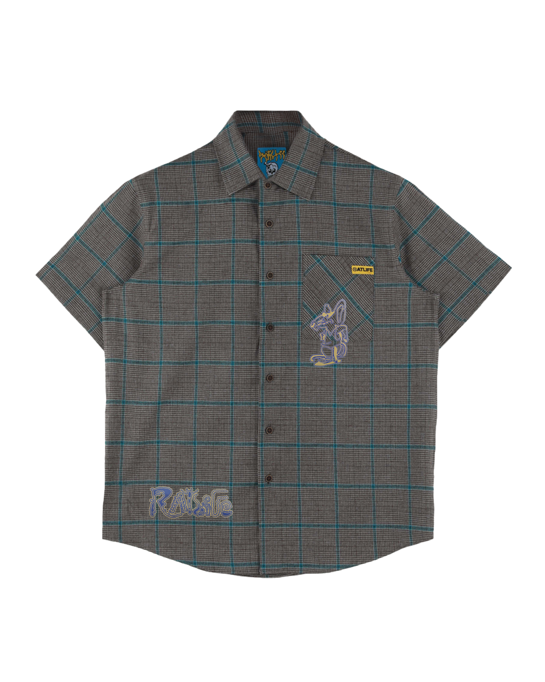 Roland S/S Shirt, BROWN/BLUE