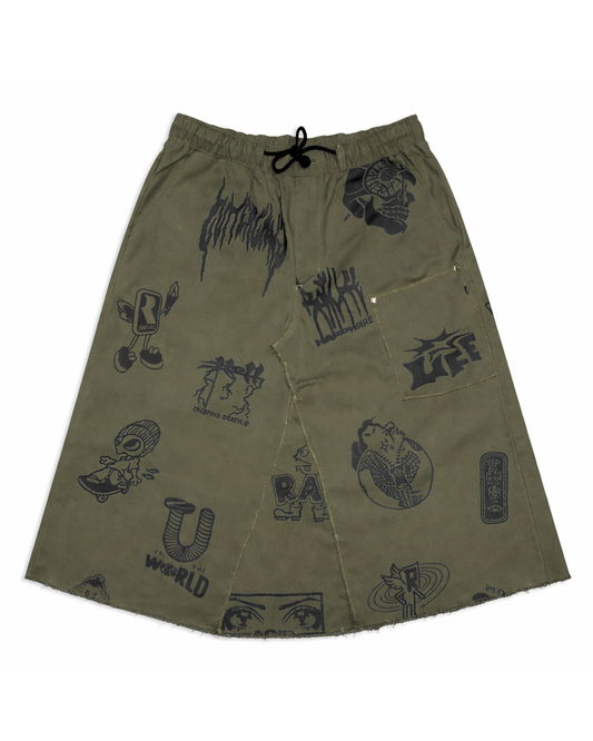 Rarewear Midi Skirt, MOSS