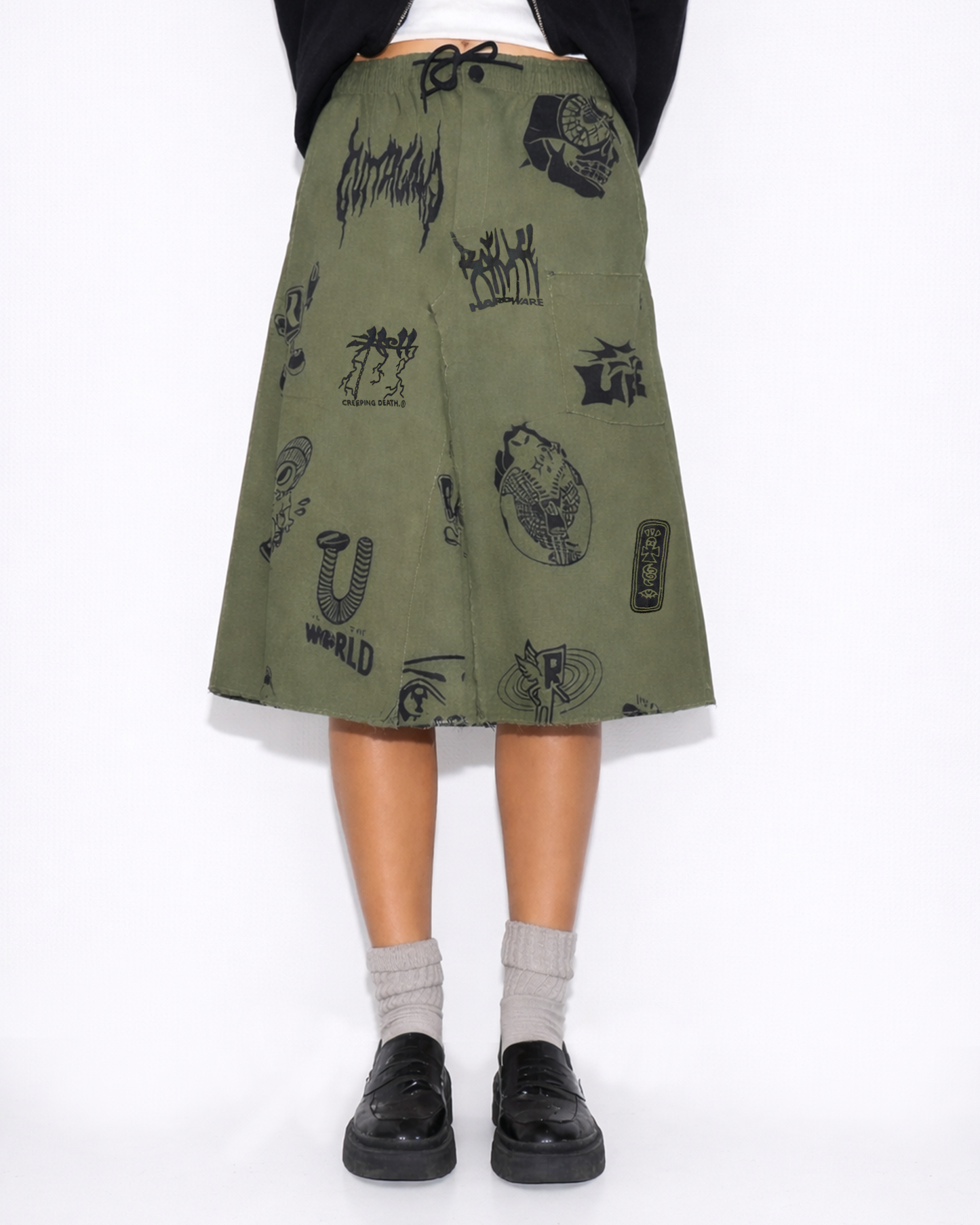 Rarewear Midi Skirt, MOSS