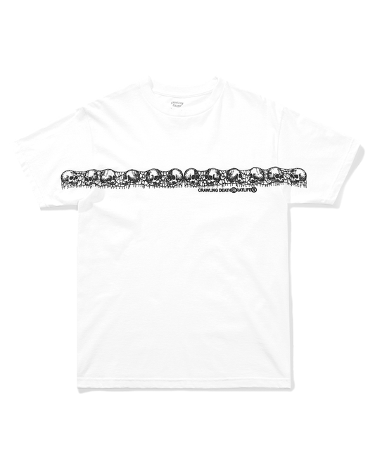 Skull T-shirt, WHITE